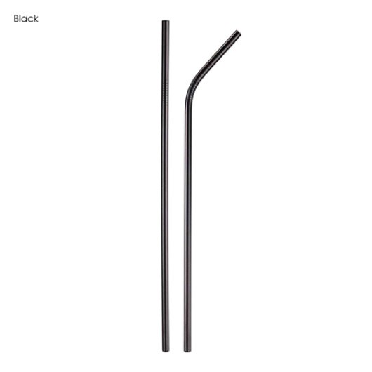 Metal Straws 6mm x 215mm black